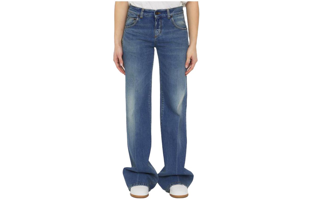 SAINT LAURENT High Waist Flared Jeans