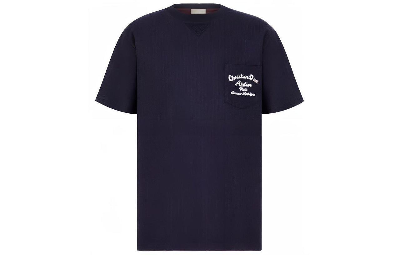 DIOR Quarterly New Products T-Shirts Men Navy