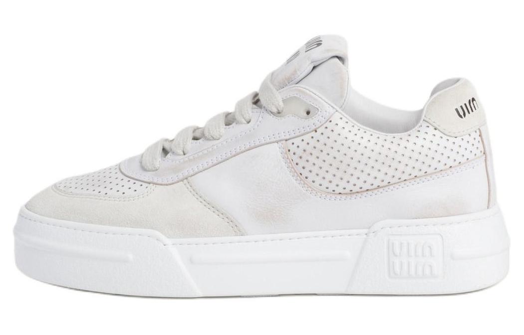 MIU MIU Low-Top Skateboard Shoes Women's White