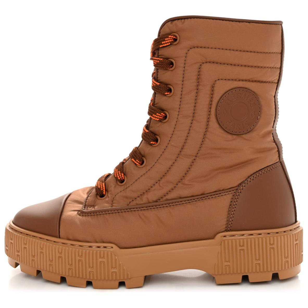 HERMES Fresh Ankle Boots Women's Brown