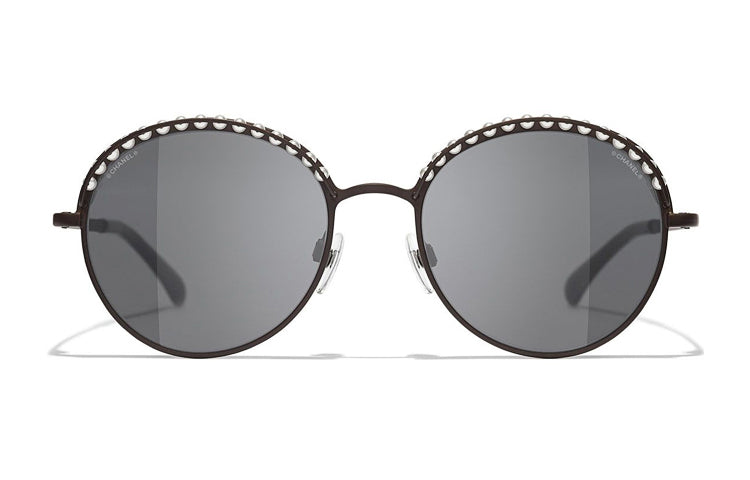 CHANEL Sunglasses Unisex Gray