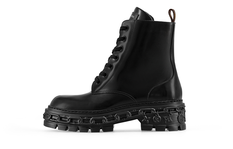 LOUIS VUITTON Short Martin Boot Women's Black