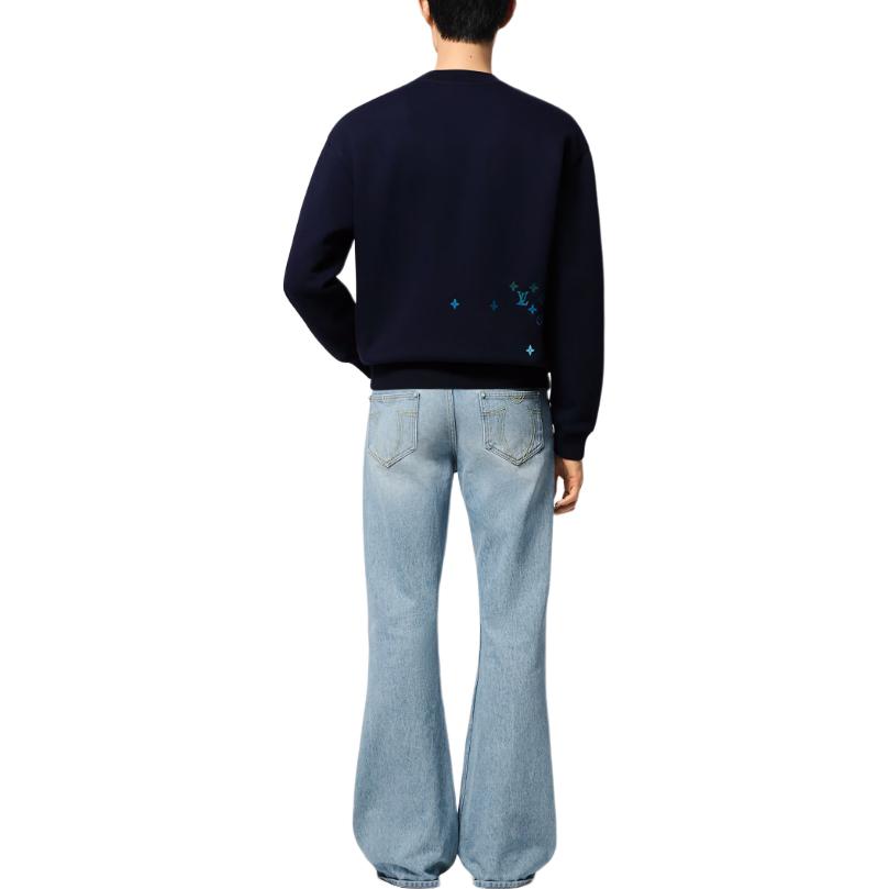 LOUIS VUITTON 1AFVIV Embroidered Cotton Sweatshirt
