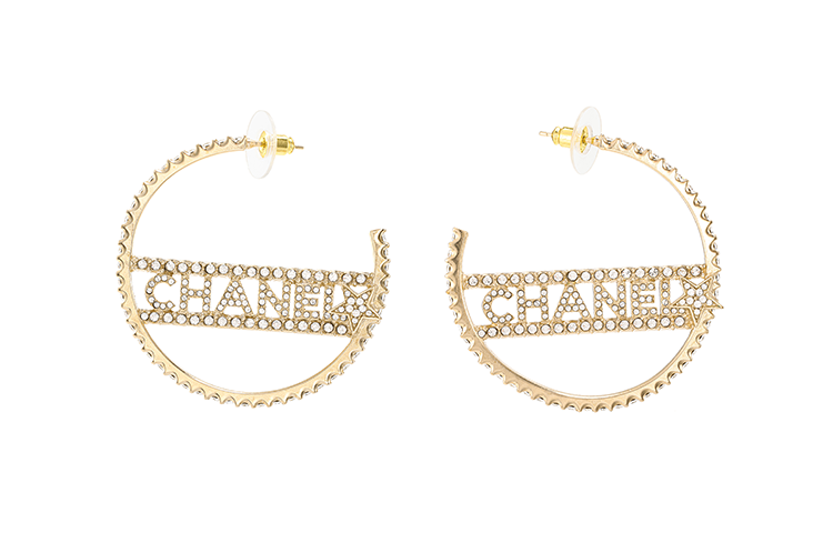 CHANEL Earrings Women's Gold