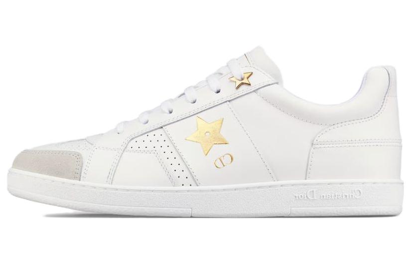 DIOR Star Platform Shoes Low Top Stylish Skateboarding Shoes Women's White