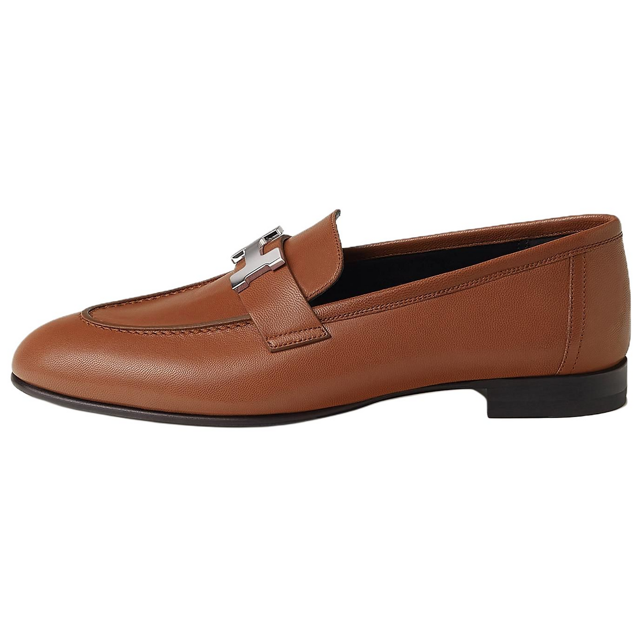 HERMES Paris Loafers Women's Dark Brown