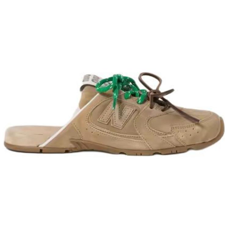 New Balance x MIU MIU Wrap-toe Slippers Women's Brown