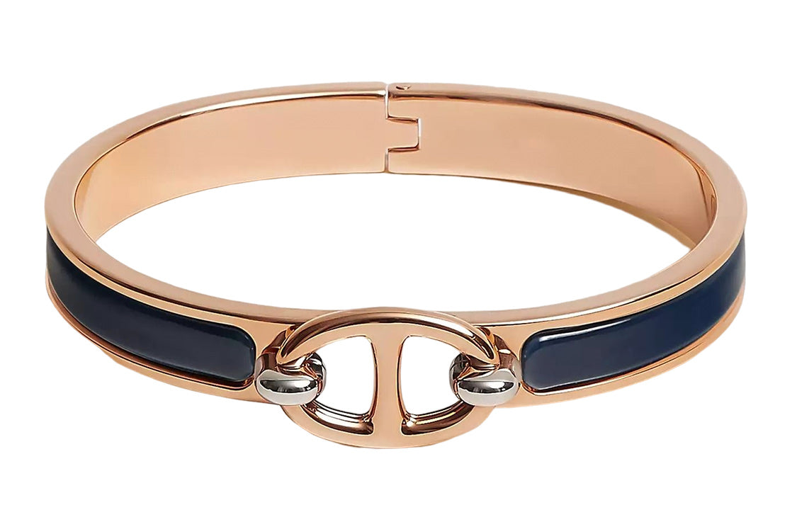 HERMES Bangles Unisex Deep Sea Blue