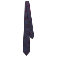 DIOR Mulberry Silk Ties Men's Navy