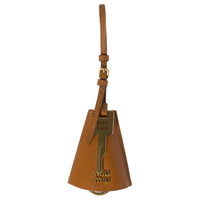 MIU MIU Leather Bag Charm Bag Merch Women's Cocoa Brown