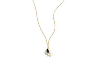 CHANEL Rhinestone Metal Crystal Resin Necklaces Women's Gold