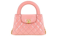 CHANEL Calfskin Crossbody One Shoulder Handbags Mini Women's Coral Pink