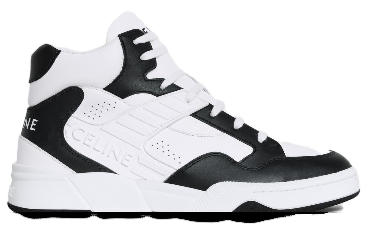 CELINE High-Top Casual Shoes Men's Black White