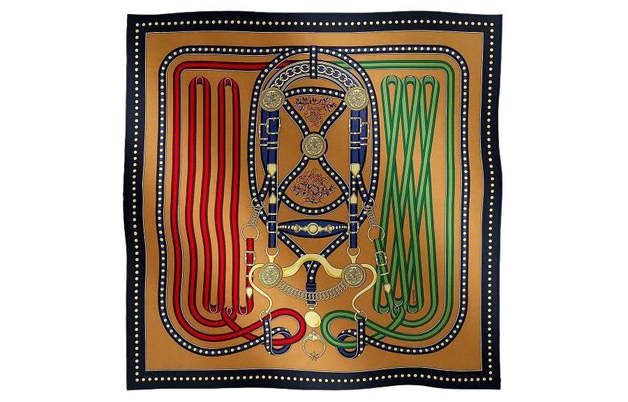 HERMES Silk Scarves Women's Multicolor