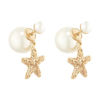 DIOR Metal Earrings Women's Gold