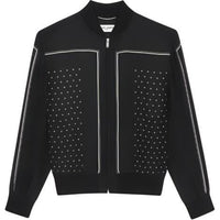 SAINT LAURENT Polka dot Pattern Bomber Jacket