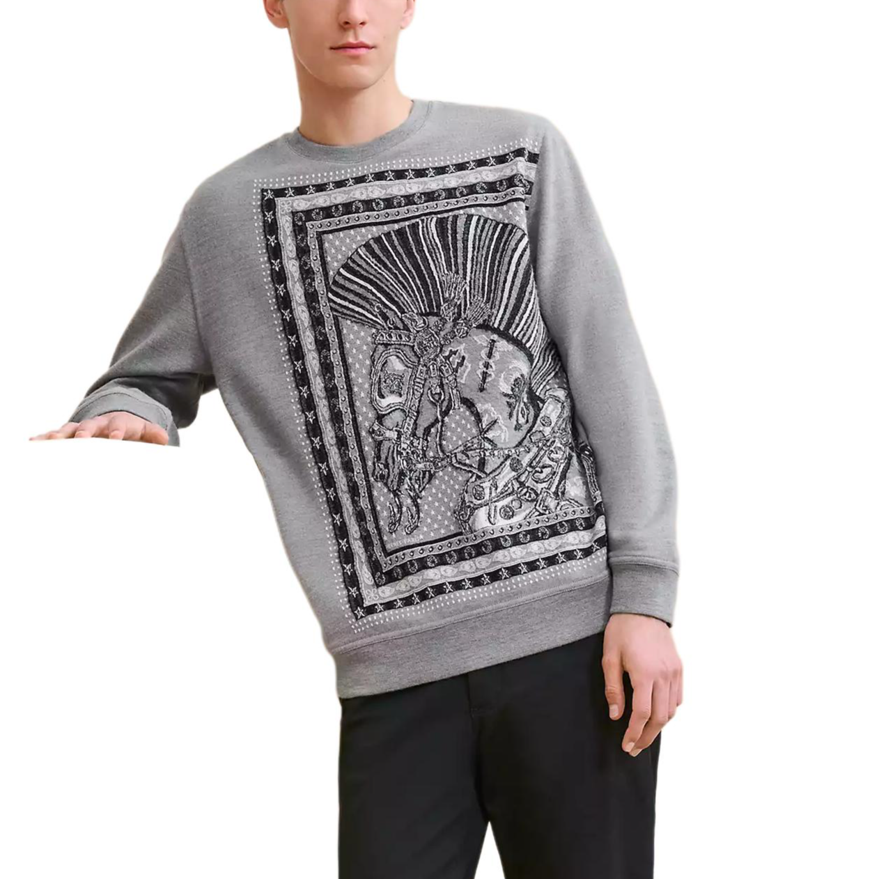 HERMES Sweaters Men Gray
