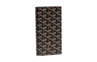GOYARD SAINT ROCH Canvas With Leather Dog's Teeth Wallet Regular Unisex Black