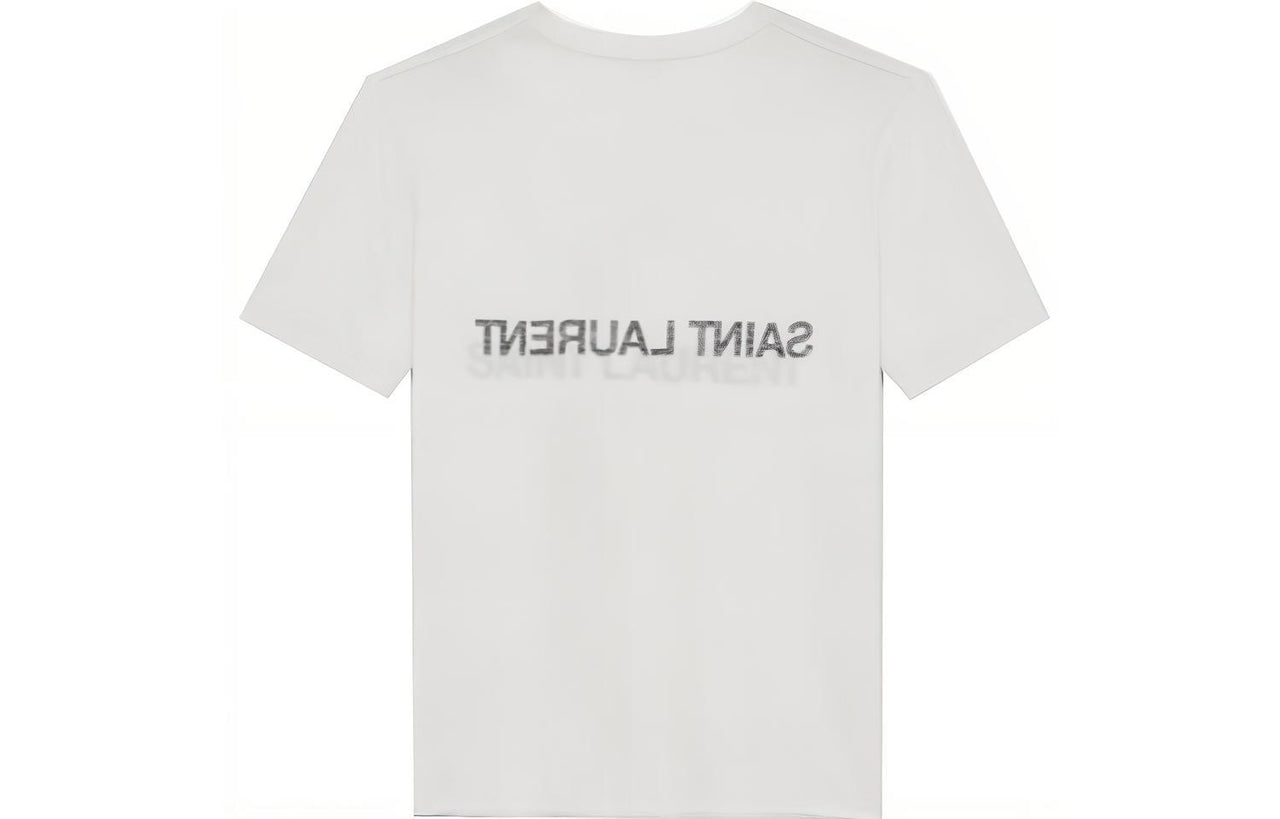 SAINT LAURENT Reverse Logo T Shirt