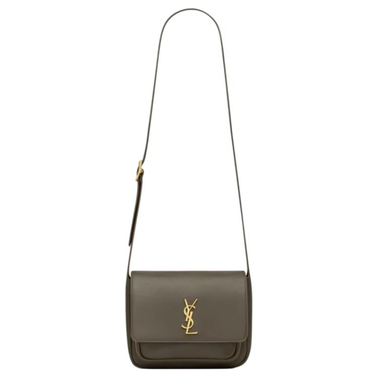 SAINT LAURENT Niki Vegetable Tanned Cow Leather Messenger Bag Crossbody Bag Shoulder Bag Medium Size Women's Light Musk