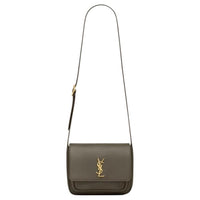 SAINT LAURENT Niki Vegetable Tanned Cow Leather Messenger Bag Crossbody Bag Shoulder Bag Medium Size Women's Light Musk