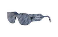 DIOR Acetate Irregular Shape Sunglasses Unisex Blue