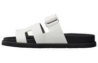 HERMES Chypre Fashion Slippers Women's White
