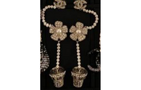 CHANEL Earrings Women's Gold