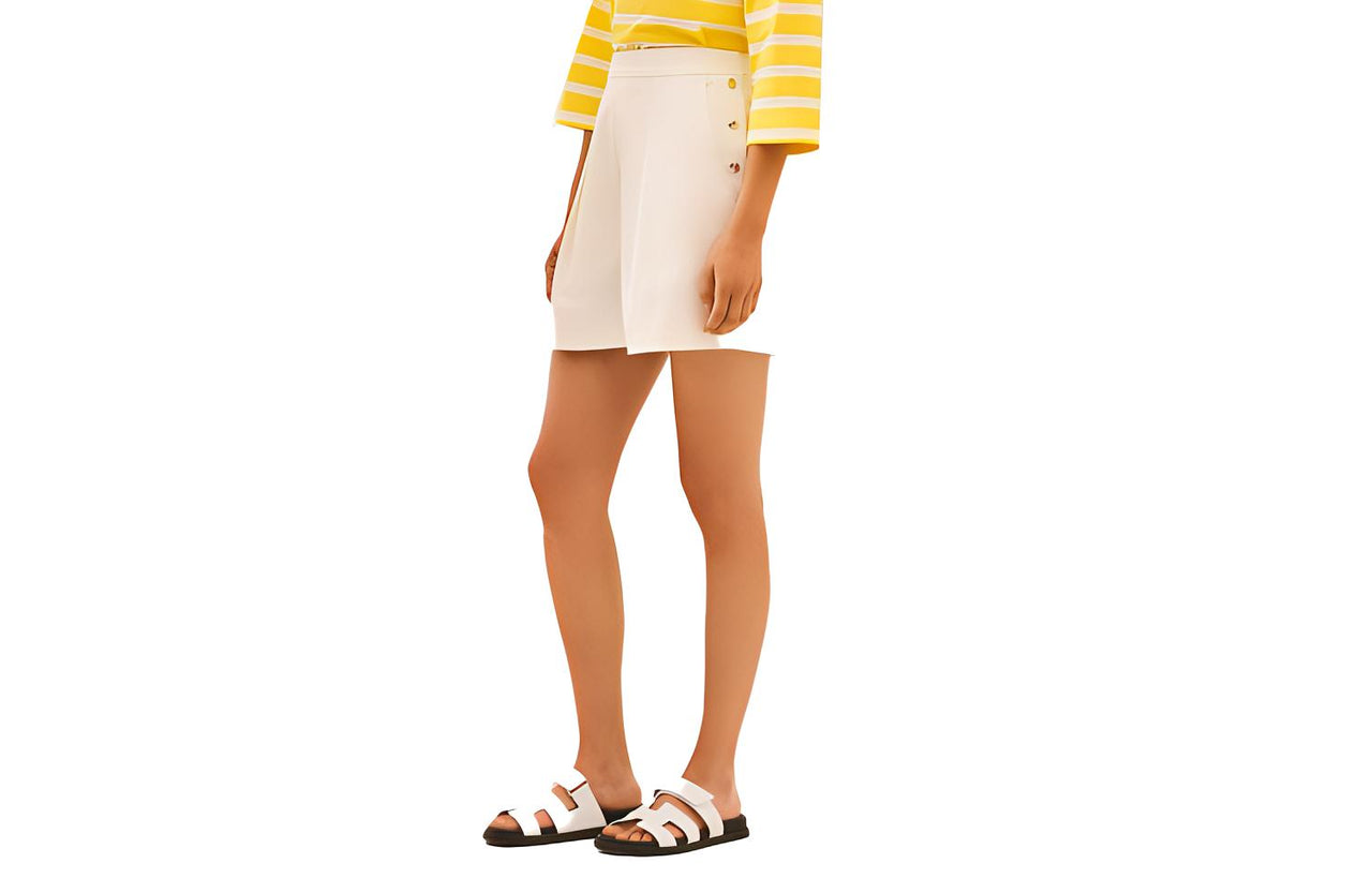 HERMES SS21 Casual Shorts Women's White