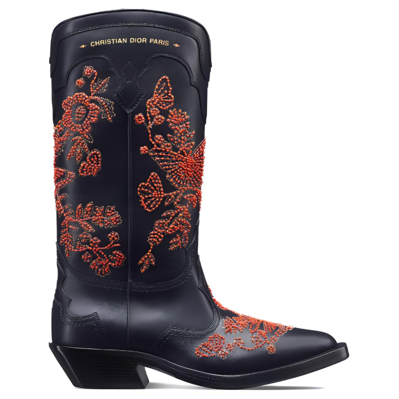 DIOR Ankle Boots Women's Black Red
