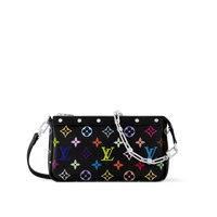 LOUIS VUITTON X Takashi Murakami Pochette Accessoires Black Multicolored