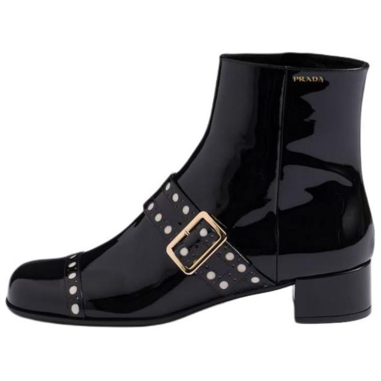 PRADA Ankle Boots 3.5cm Women's Black