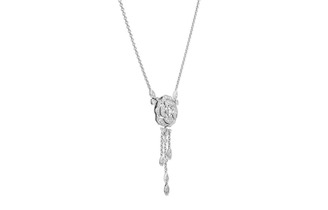 CHANEL Necklaces Women's Silver