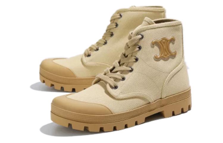 CELINE Ankle Boots Women's Yellow