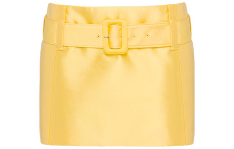 PRADA Casual Short Skirts Women's Yellow