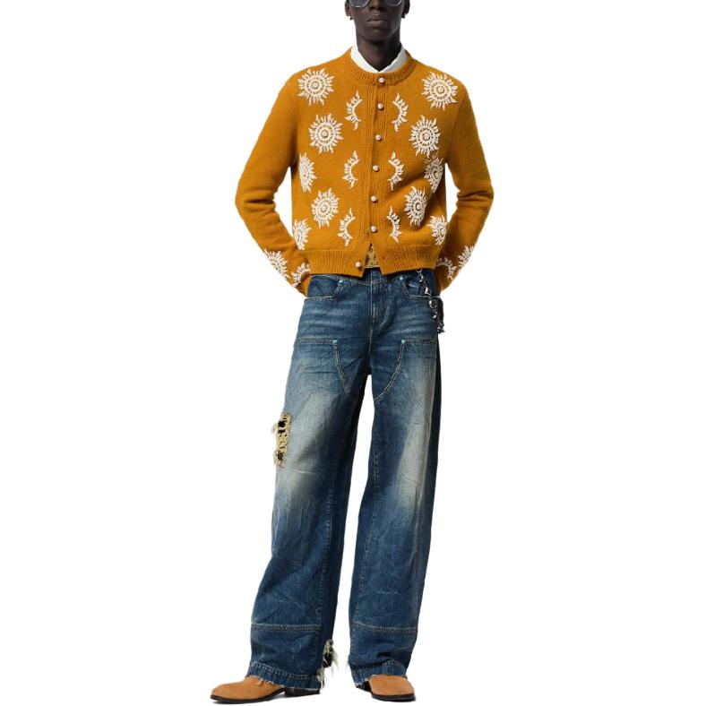 LOUIS VUITTON FW24 Washed Denim Workwear Jeans