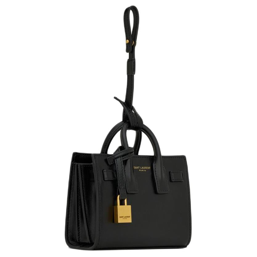 SAINT LAURENT SAC DE JOUR Leather Handbag Mini Women's Black