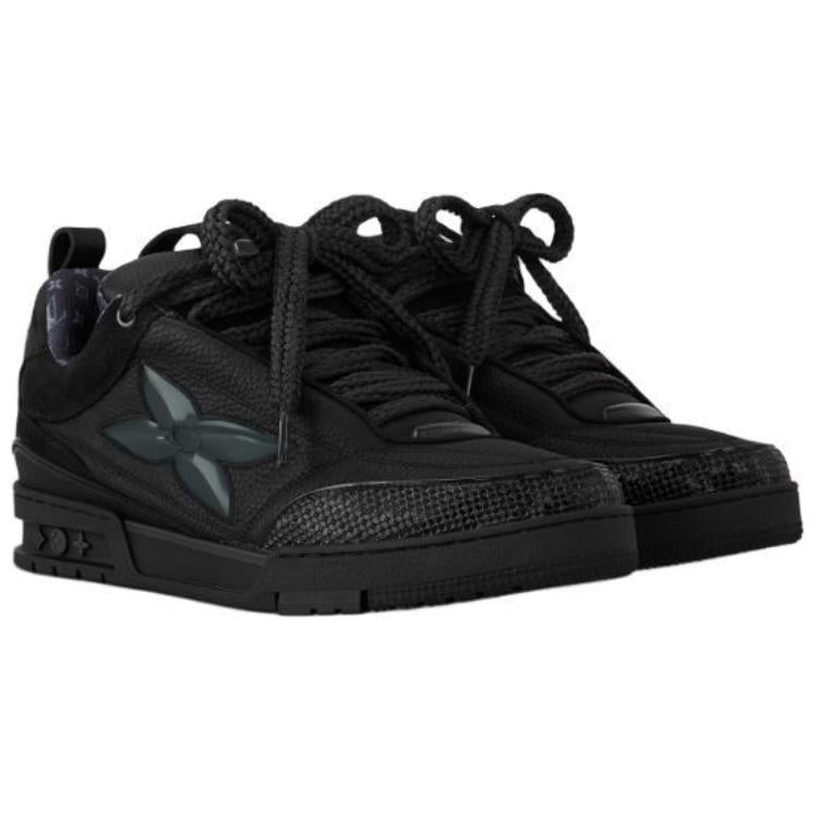 LOUIS VUITTON Skate Low-Top Skateboard Shoes Men's Black