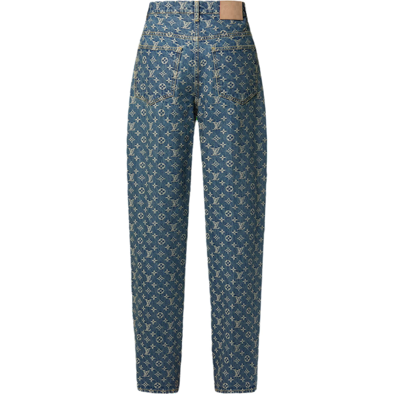 LOUIS VUITTON Monogram Denim Tailored Pants