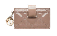 DIOR Lady Dior Cow Leather Card Holder Card Holder Women's Warm Taupe