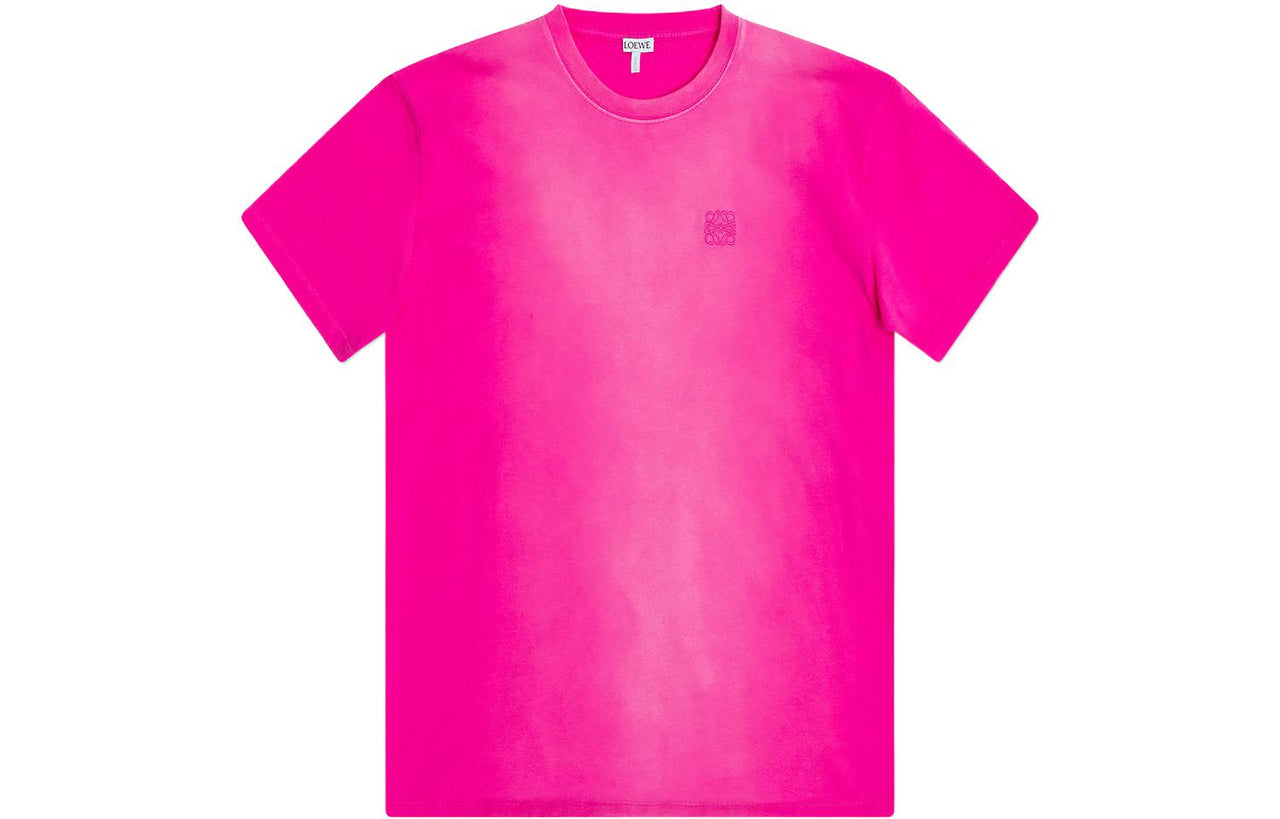 LOEWE Faded Anagram T Shirt 'Fluo Pink'