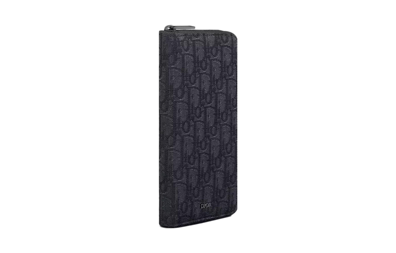 DIOR Oblique Jacquard Wallet Men's Black