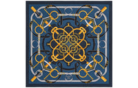 HERMES Shawls Unisex Navy Blue