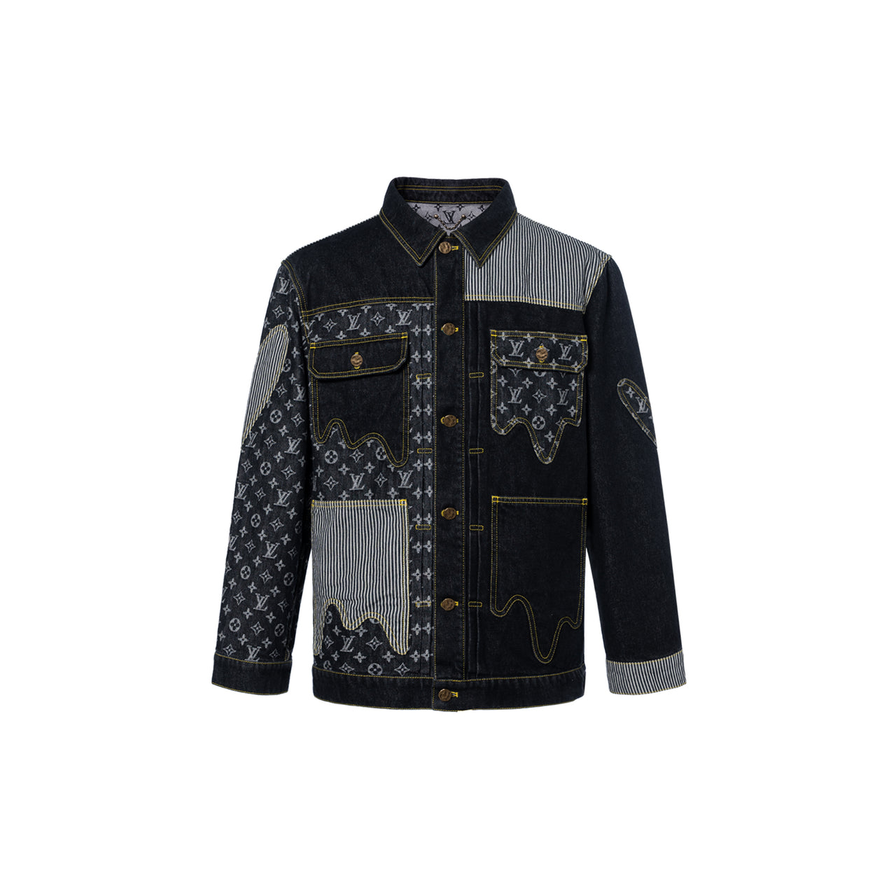 LOUIS VUITTON X Nigo Monogram Crazy Denim Workwear Jacket