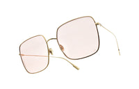 DIOR Alloy Rectangular Sunglasses Women's Gold