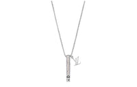 LOUIS VUITTON Metal Crystal Necklaces Men's
