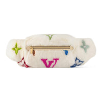 LOUIS VUITTON Takashi Murakami Village Co-Financing Bumbag Plush Fanny Pack Women's White