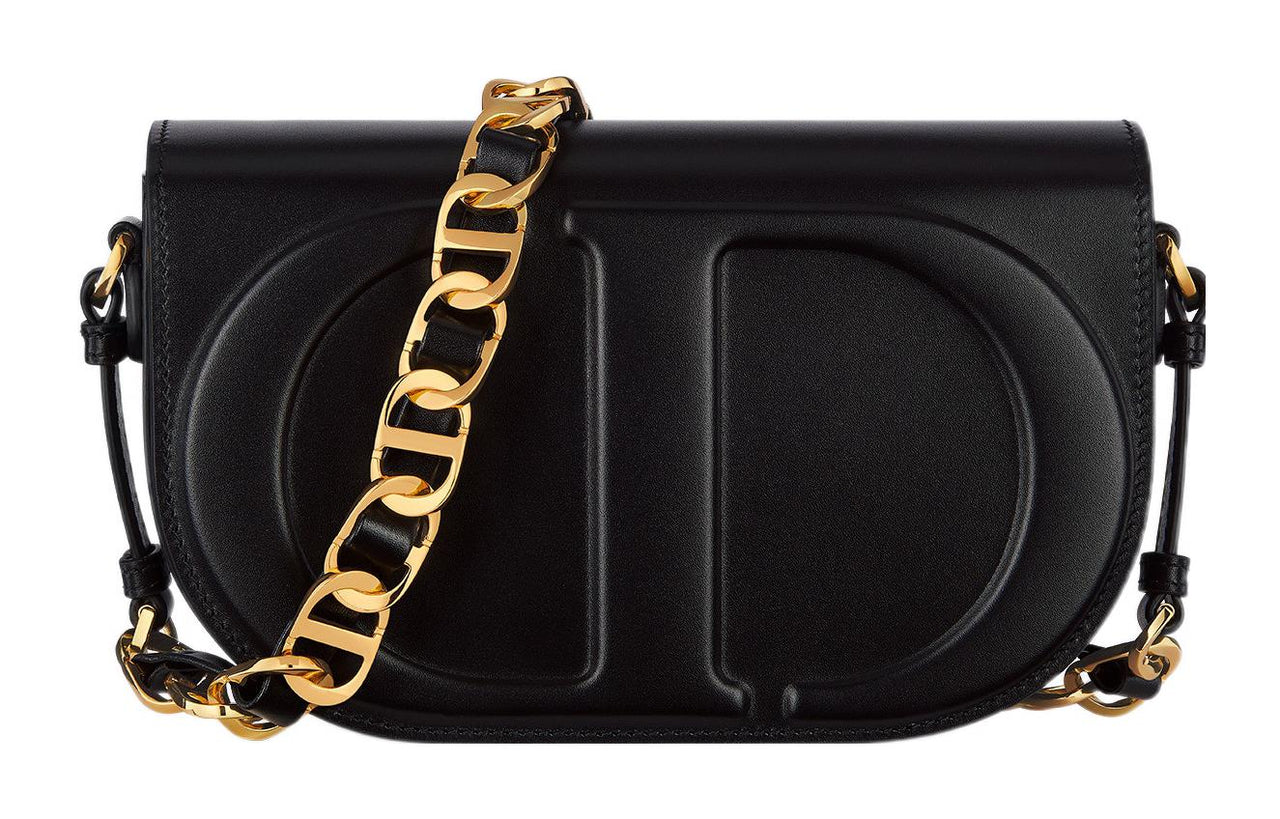 DIOR Smooth Cow Leather Shoulder Bag, Crossbody Bag Regular Women's Black