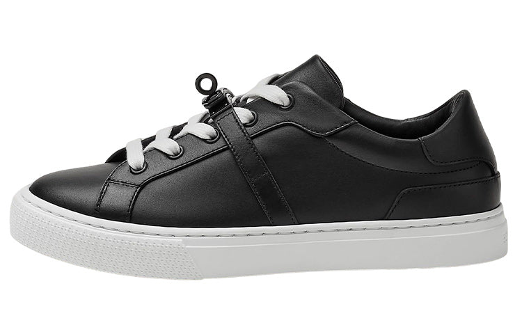 HERMES Low-Top Stylish Skateboarding Shoes Women's Black