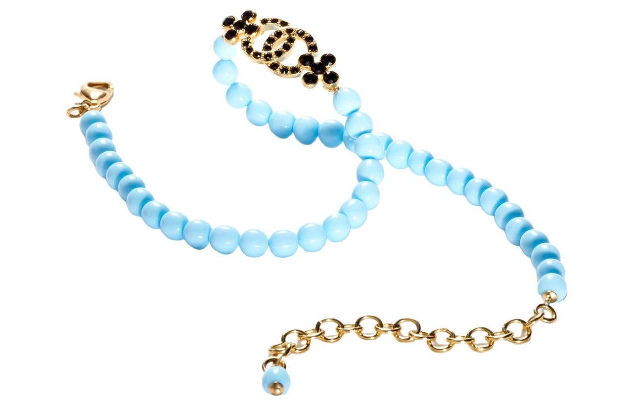 CHANEL Necklaces Women's Blue